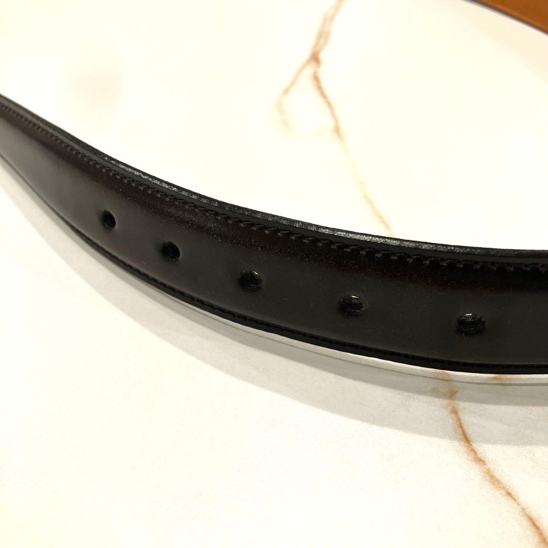 極美品✨K.T. Lewiston シェル コードバン バーガンディ 馬革ベルト