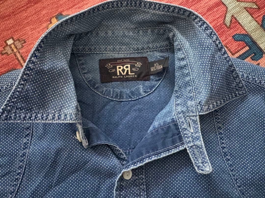 値下！RRL doubleRL ダブルアールエル　長袖シャツ　ダンガリーシャツ
