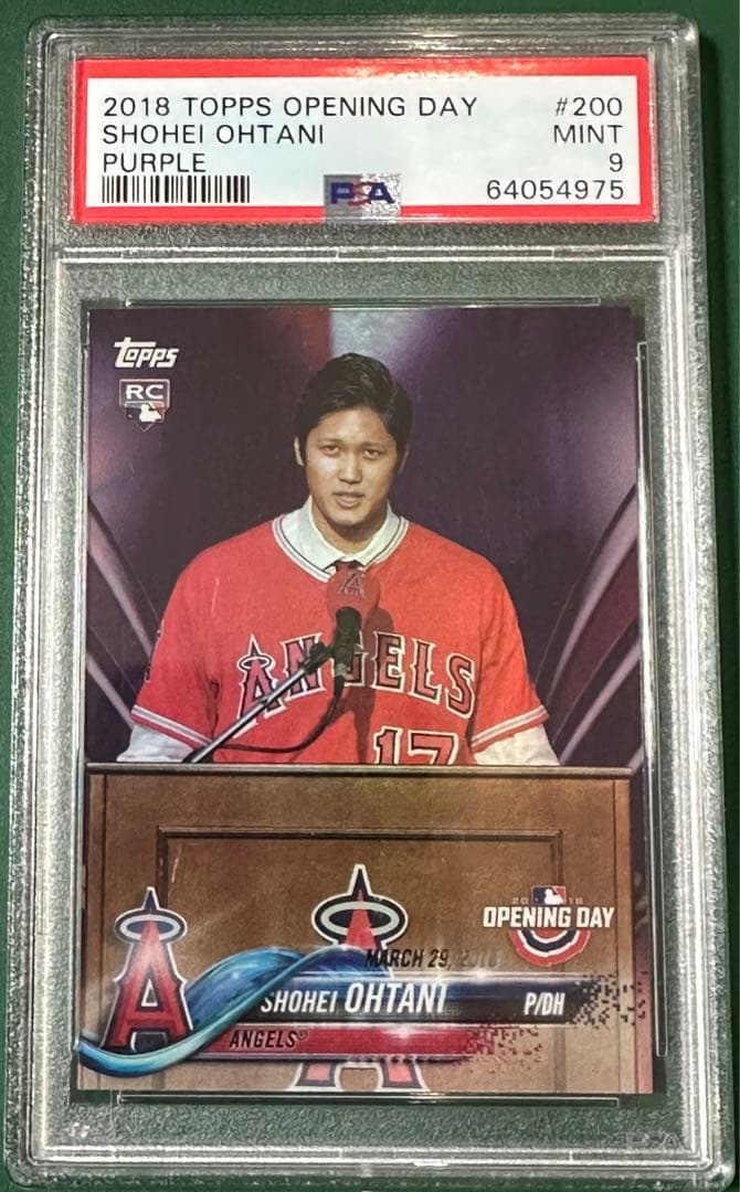 大谷翔平2018 TOPPS OPENING DAY PSA9 - メルカリ