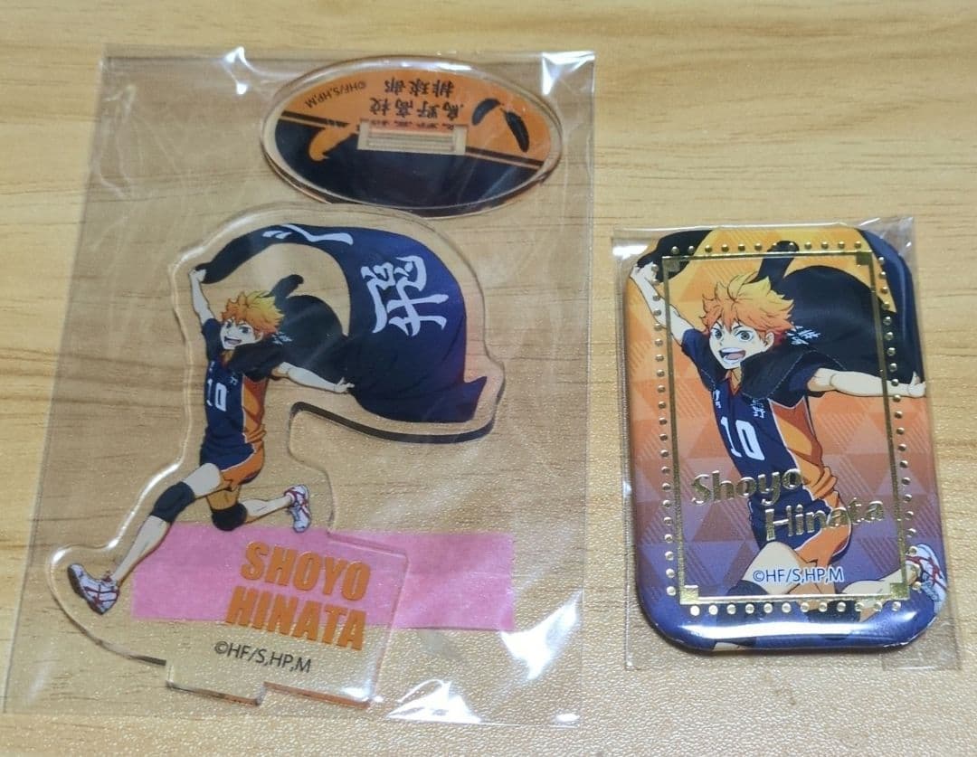 ハイキュー 日向翔陽 横断幕 セブンネット スクエア缶バッジ アクリル