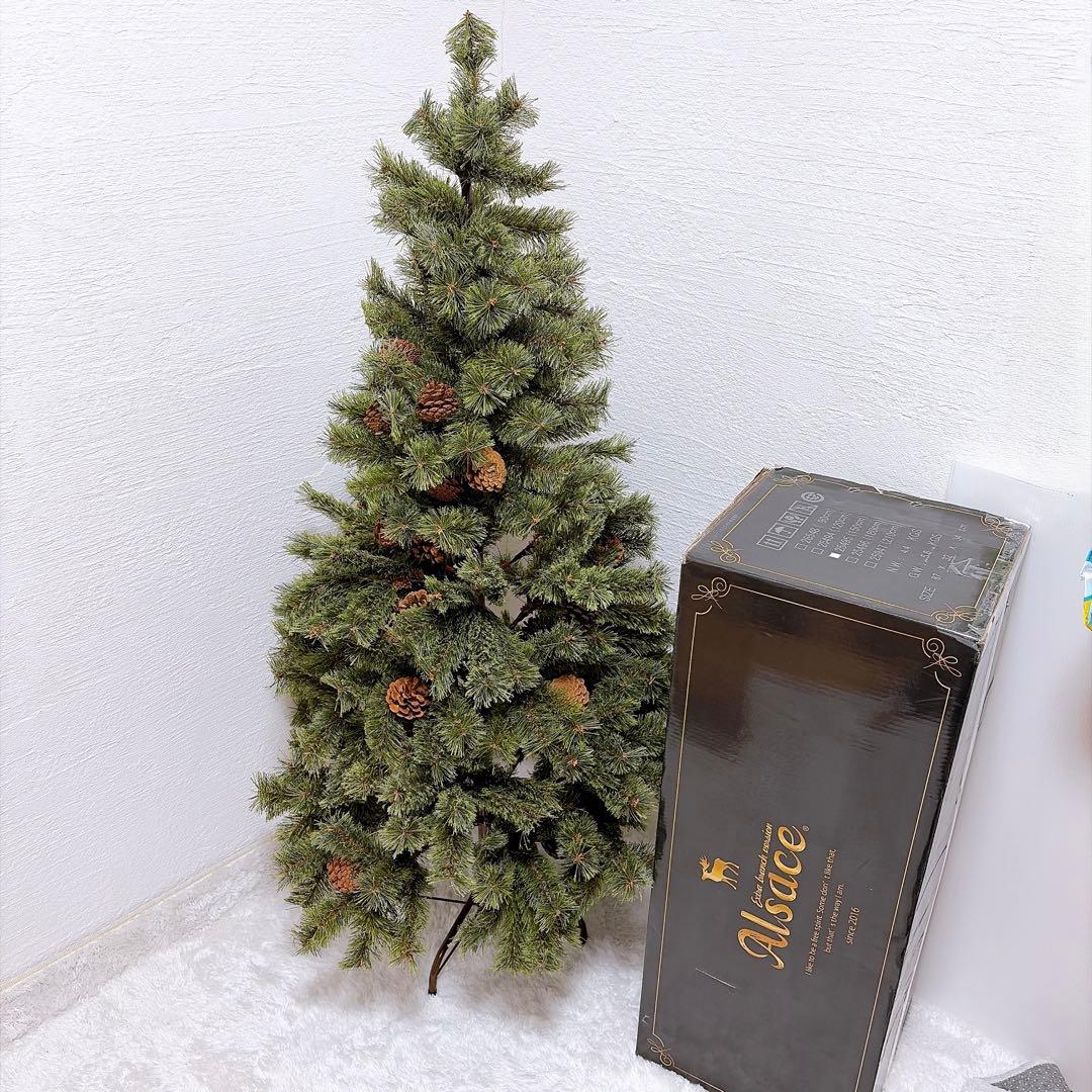 アルザス Alsace クリスマスツリー 150cm 松ぼっくり付