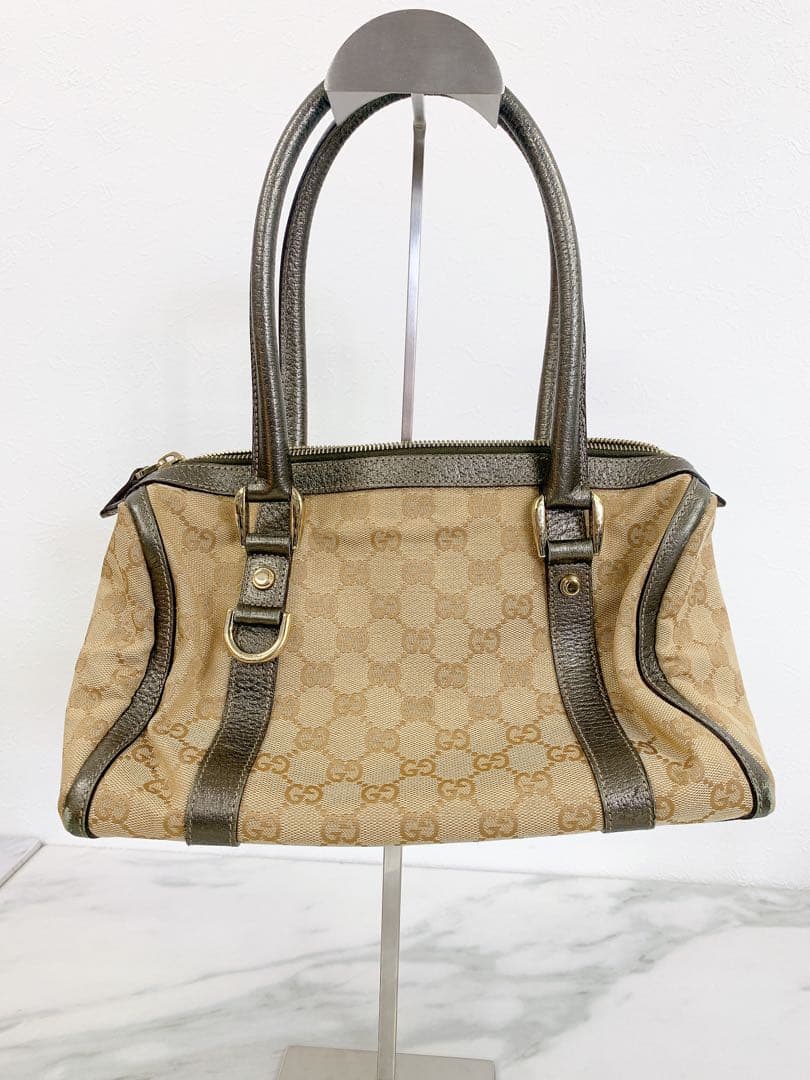 ＋GUCCI GG 柄 ハンドバッグ ミニボストン　アビー　キャンバス　グッチ