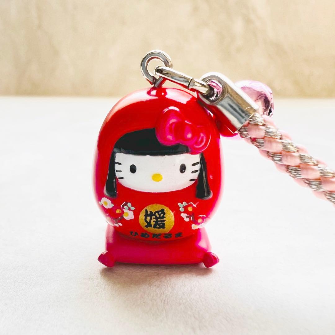 美品 2005年当時物 愛媛限定 道後温泉 姫だるま ハローキティ ご当地