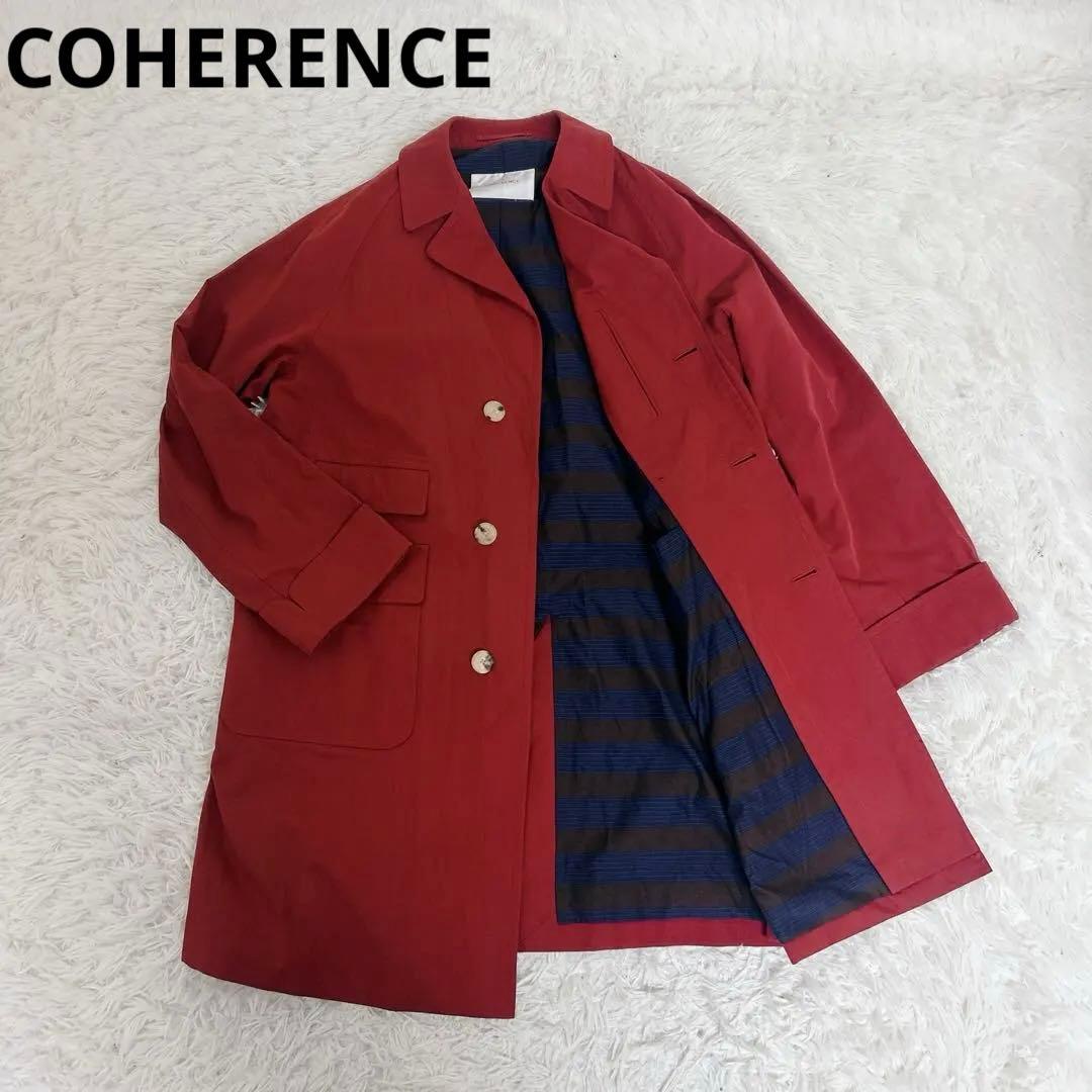 【美品】COHERENCE corbⅡ コヒーレンス　コート sizeM 赤系