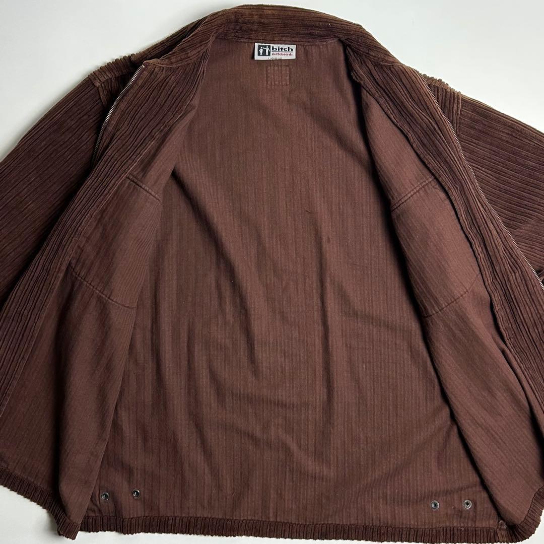 90s【希少】bitch skateboards/コーデュロイジップジャケット - メルカリ