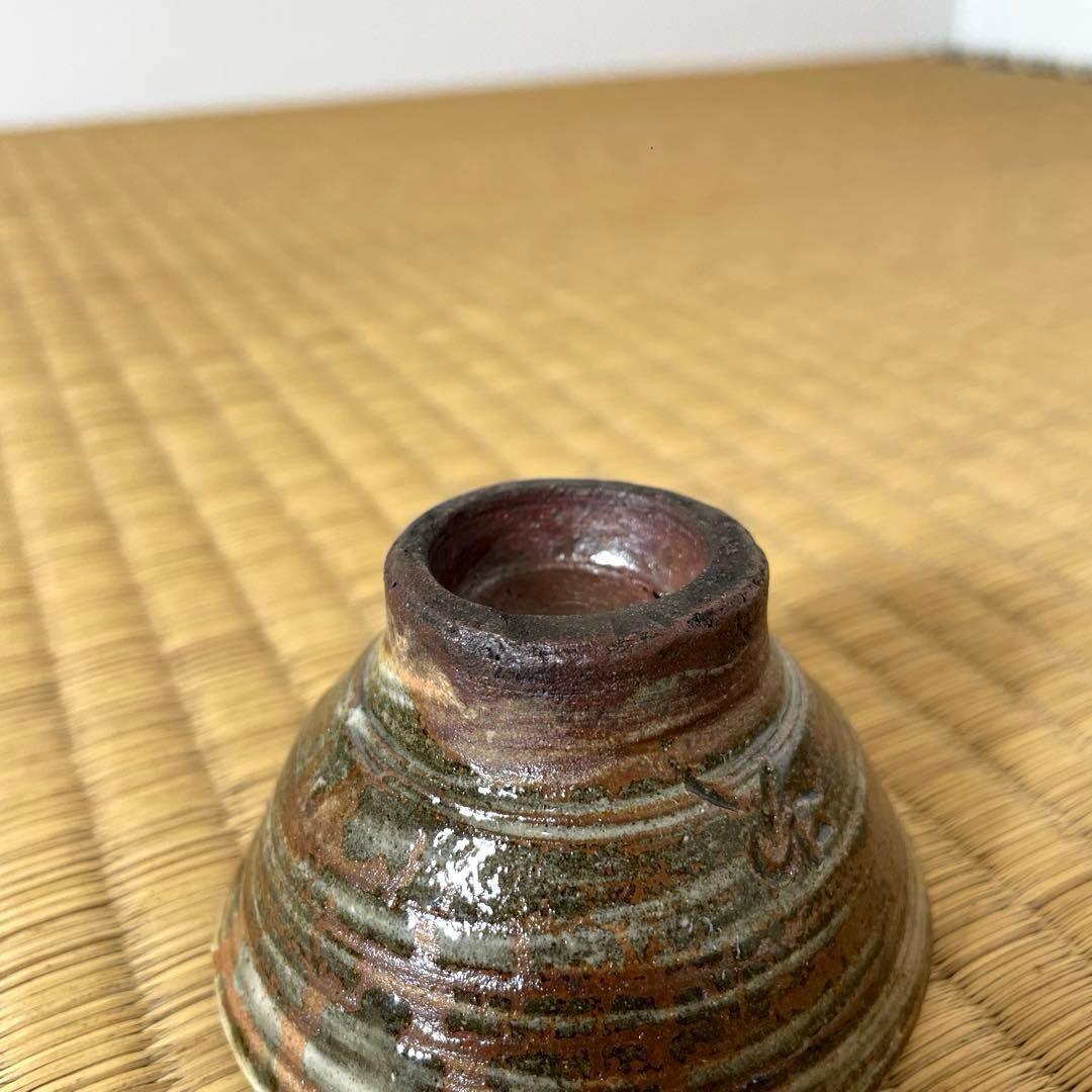 XG528 陶芸家・人間国宝・金城次郎・壺屋焼・魚紋・ぐい呑・共箱・酒器・