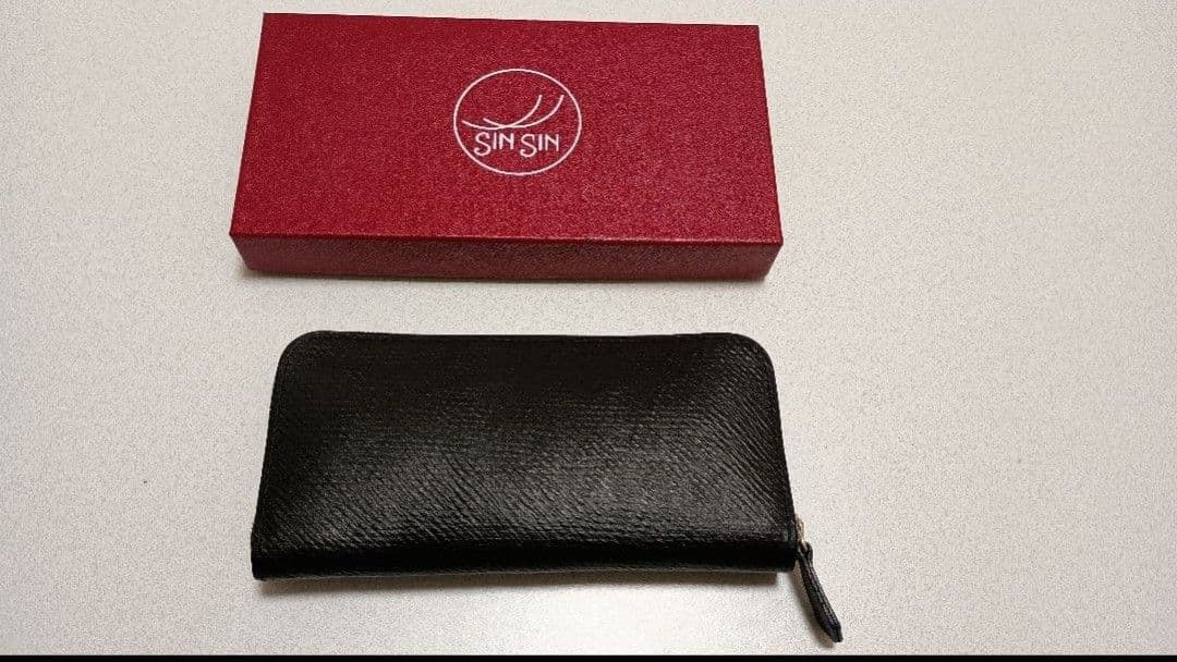 り*つ様 SIN SIN　新進工房　ブラック　長財布　ロシアンカーフ