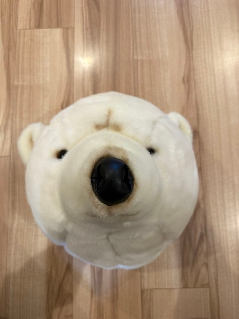 【タグあり】BiBiB&Co社　ポーラーベア　ホッキョクグマ ぬいぐるみ剥製風