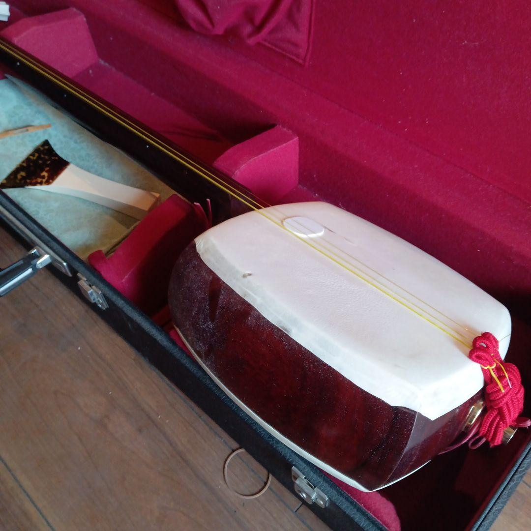 津軽三味線　バチ　ケース付