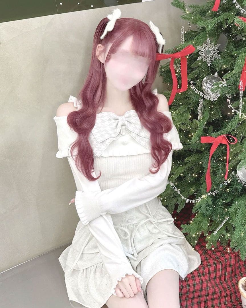 HONEYMEW ハニーミュウ ビッグリボンオフショルニットトップス Fサイズ