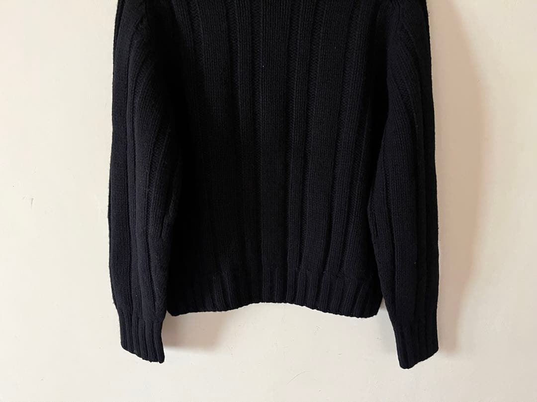 マーガレットハウエル ハイネックリブニット 5.6万 スコットランド製