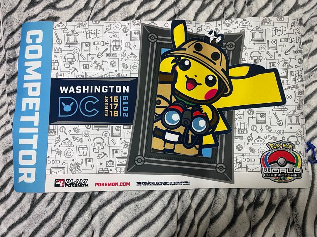 ポケモンwcs2019 ワシントン　プレイマット　選手限定 ポケモン プレイマット WCS2019ポッチャマ世界大会の通販 コレクター