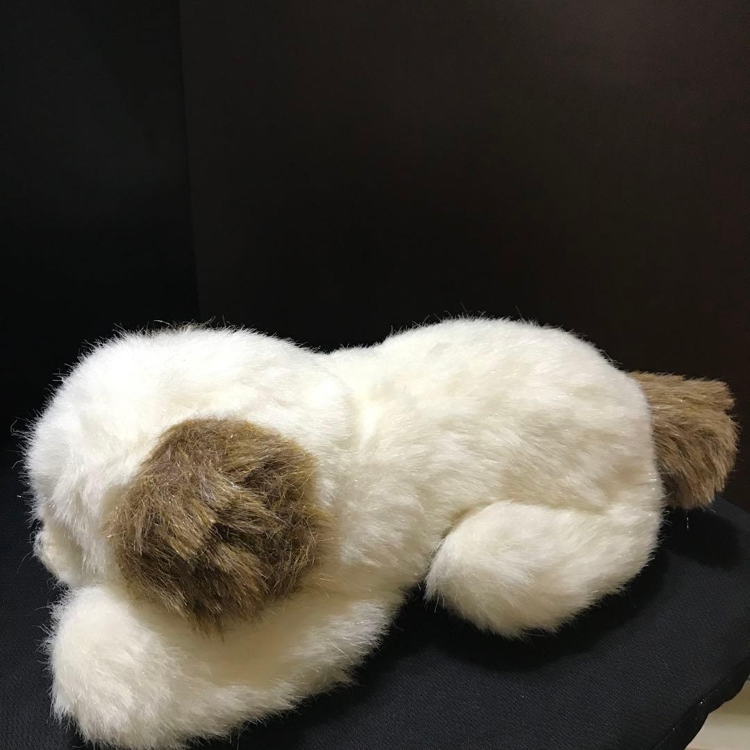 ぬいぐるみ 犬 いぬ 垂れ耳 白茶 創美社 レトロ❣️ - メルカリ