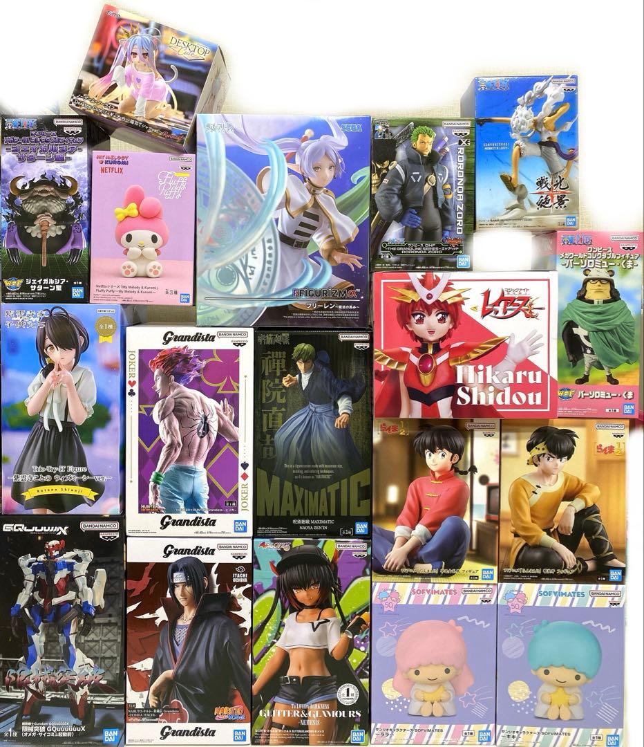 フィギュア等22個セット／フリーレンレイアースワンピヒソカイタチらんまキキララ