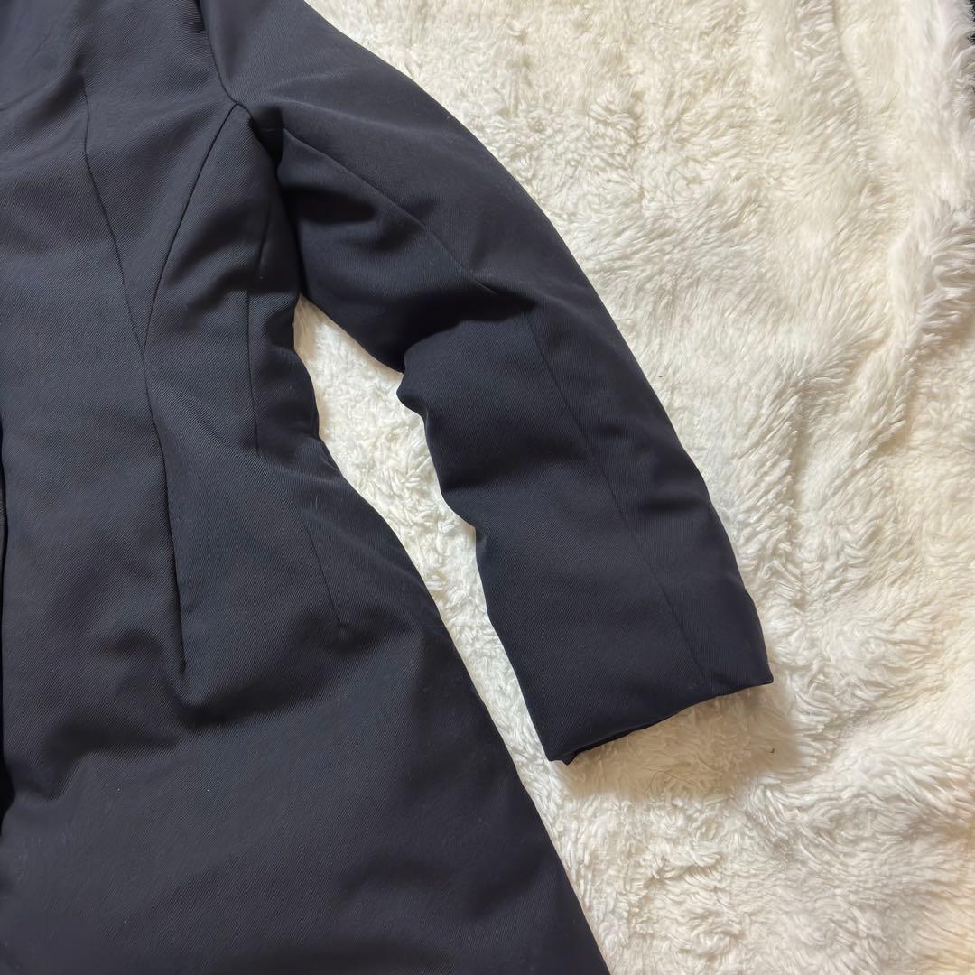 美品 UNIQLO＋J ダークブルーダウンジャケットMサイズ Aライン