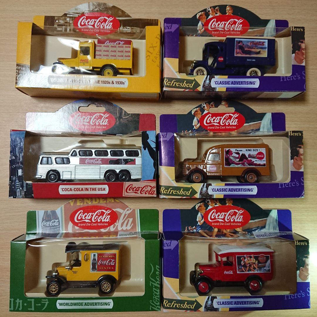 ヴィンテージ LLEDO社イギリス製 Coca-Cola ミニカー 6台セット