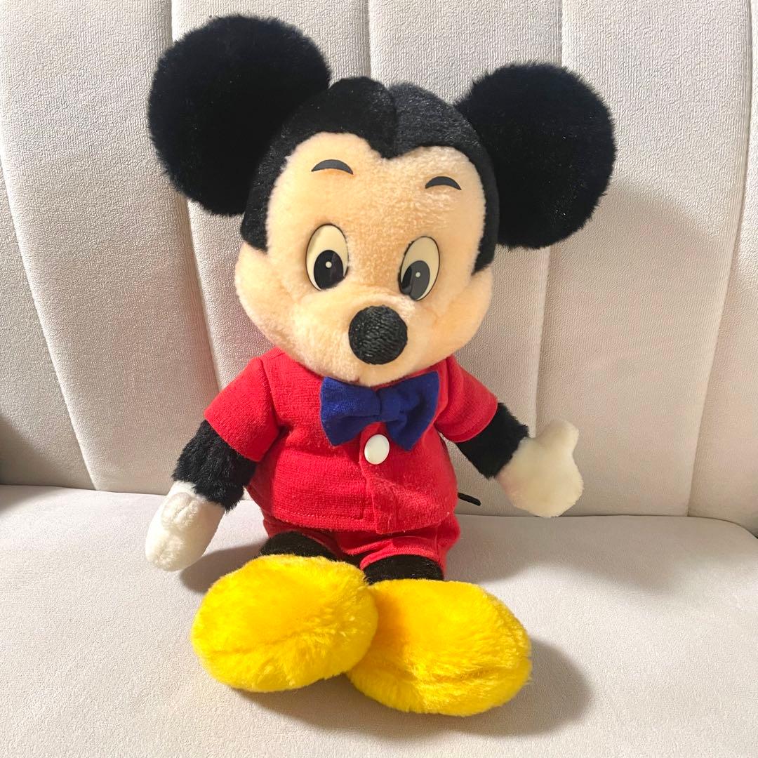 サンアンドスター ミッキーマウス ぬいぐるみ 昭和レトロ - メルカリ