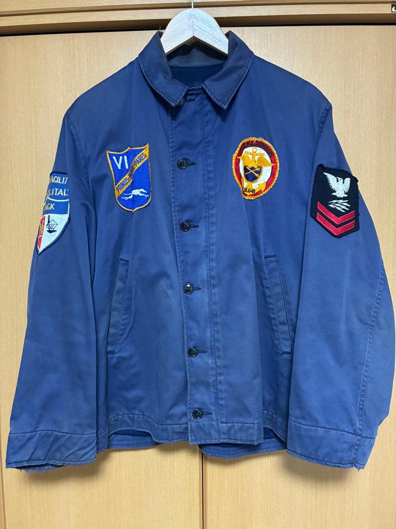 60s USNAVY ユーティリティジャケット ナス紺 - メルカリ