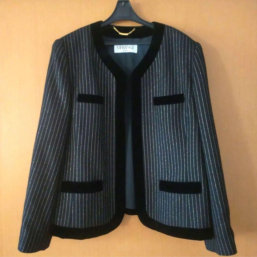みやまゆ　良品　MERANGE　メラーンジュ　スーツ　黒　15号