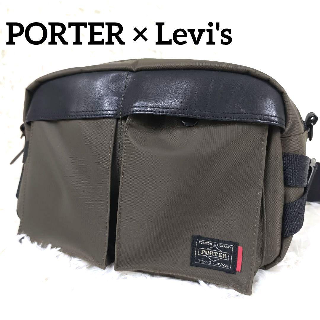 ✨希少極美品✨ ポーター リーバイス 別注 ファニーパック ウエストバッグ 黒緑 リーバイス、ポーター別注のデイパック＆ウエストバッグを発売 - 機能