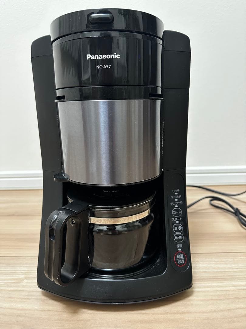 【美品】Panasonic NC-A57-K BLACK コーヒーメーカー