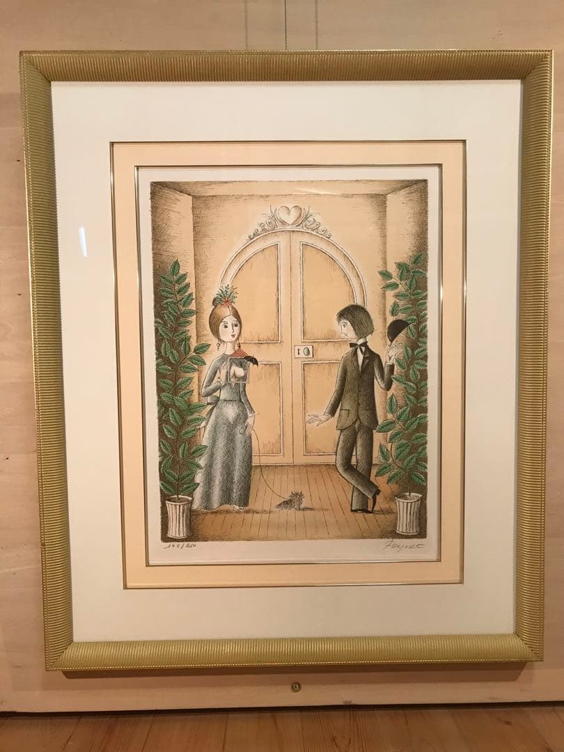 ペイネ　「愛の晴雨計」　リトグラフ　直筆サイン・エディション有り 2026年最新】Yahoo!オークション -ペイネ リトグラフの中古品・新品