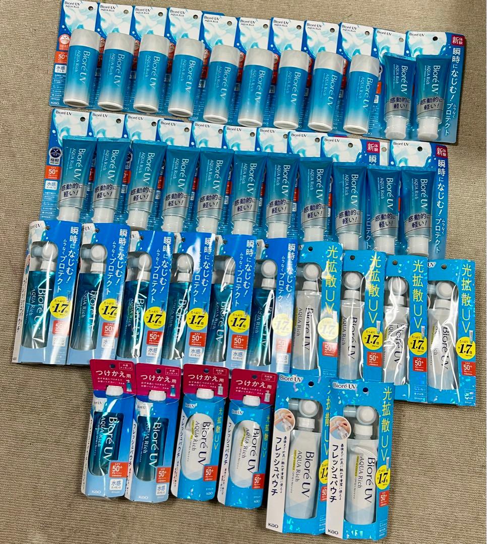 新品未使用⭐︎ビオレUV アクアリッチ　38点セット　日焼け止め　ジェルエッセンス