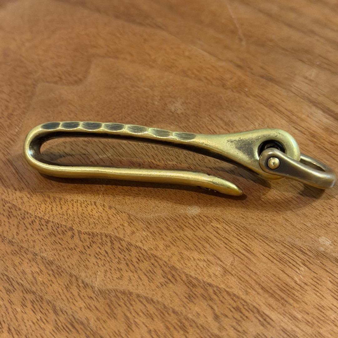 希少 GRINDLODGE グラインドロッヂ 真鍮 キーフック キーホルダー