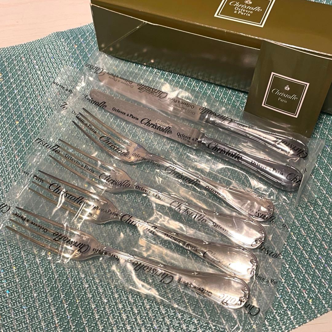 Christofle クリストフル リュバン フォーク&ナイフ 未使用・廃盤品