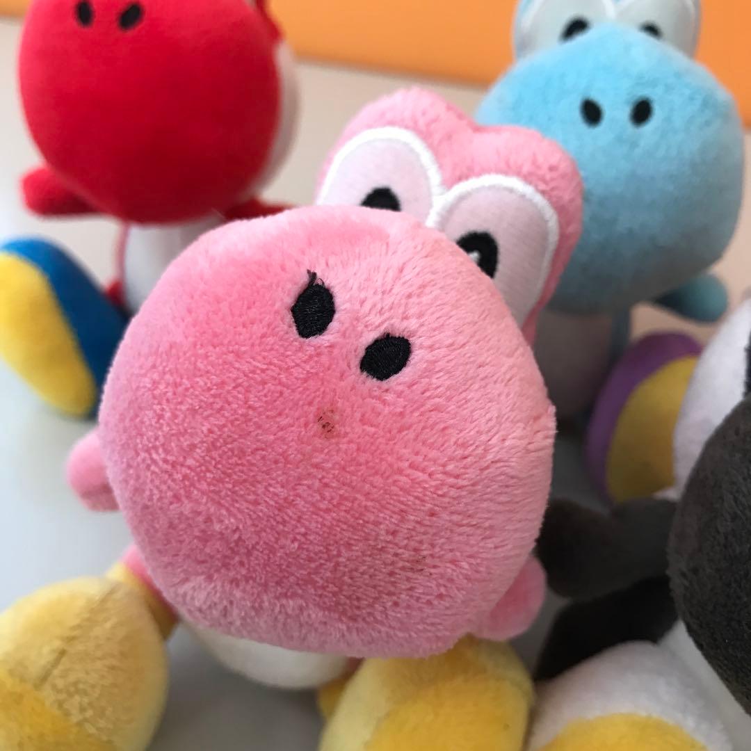 当時物 三英 ヨッシーアイランドDS ヨッシー ぬいぐるみ 5色セット