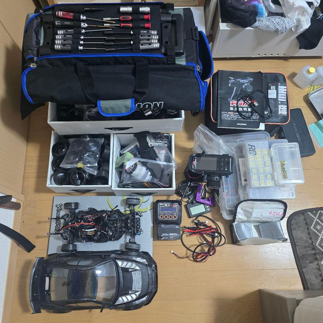 ラジドリフルセット TT-02コンバキット2駆ドリ SANWA M17