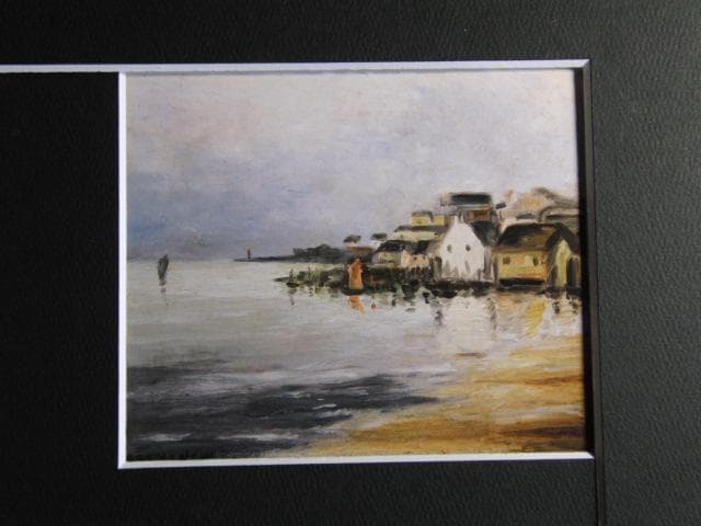 カシニョール（Cassigneul）、漁港、希少な画集より、新品高級額・額装付