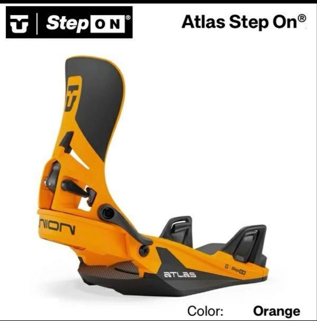 union Atlas Step On® ビンディング オレンジ Mステップオン