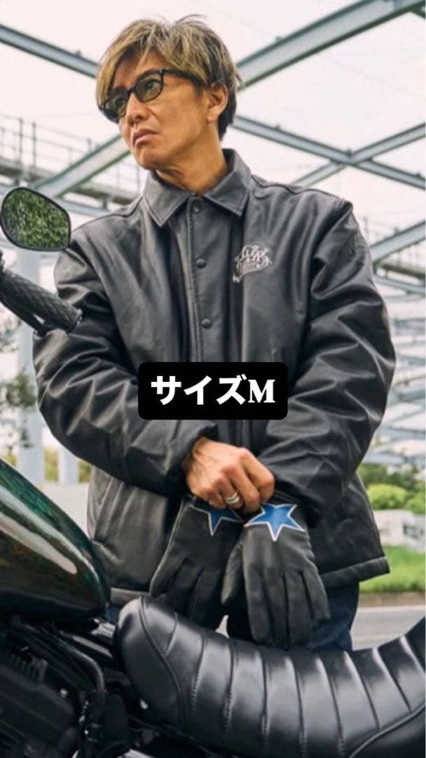 キムタク着用！ ROLLER MAGAZINE フェイクレザーコーチジャケットM