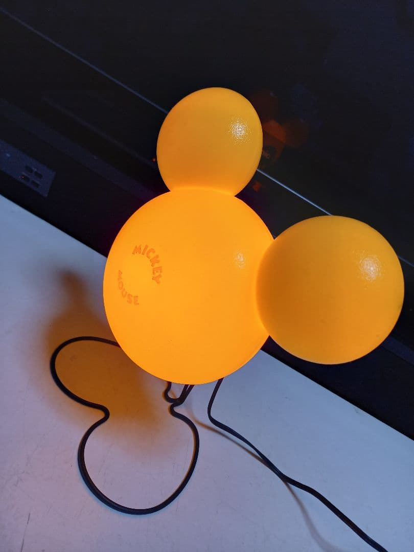 レア 1980's ポストモダン サンキョー イエロー ミッキーマウス ランプ