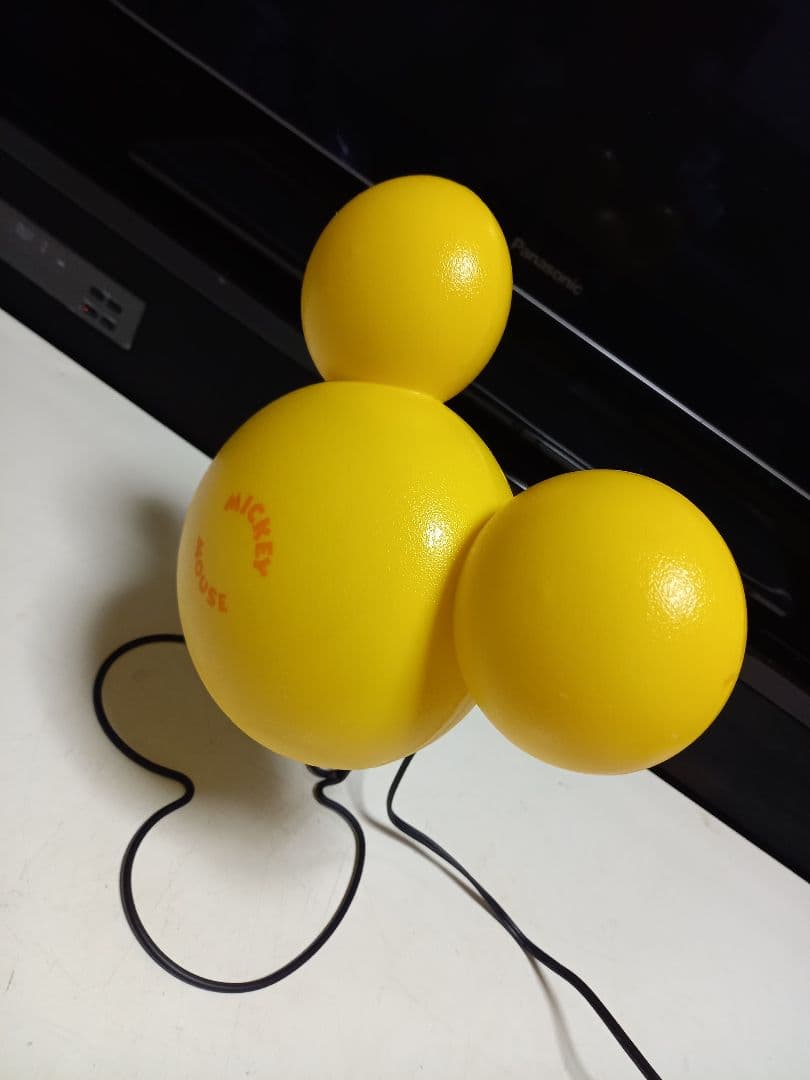 レア 1980's ポストモダン サンキョー イエロー ミッキーマウス ランプ