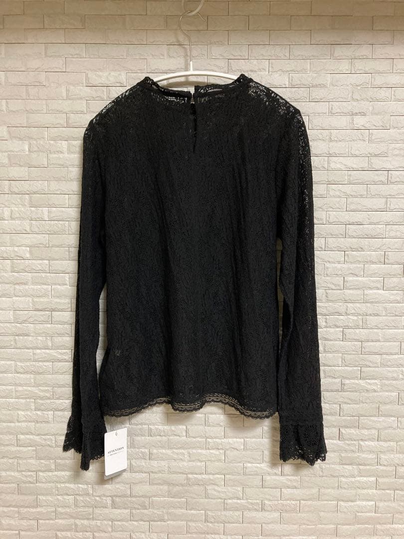 安価ファッション - IENA 2025AW リーフレースブラウス ブラック