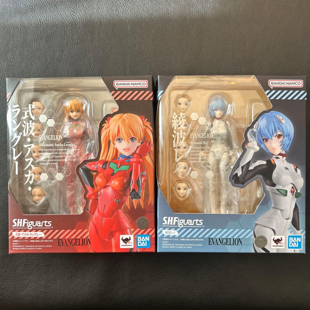 フィギュアーツ　綾波レイ　式波・アスカ・ラングレー　2種セット S.H.Figuarts ヱヴァンゲリヲン新劇場版 式波・アスカ・ラングレー