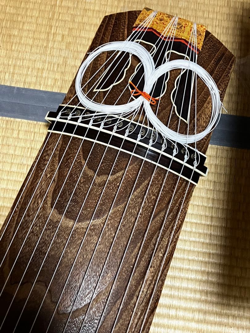 箏セット　口前装飾割れ　送料込み