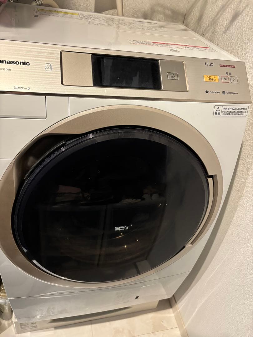 パナソニック　ドラム式洗濯乾燥機　NA-VX9700R-W ジャンク品