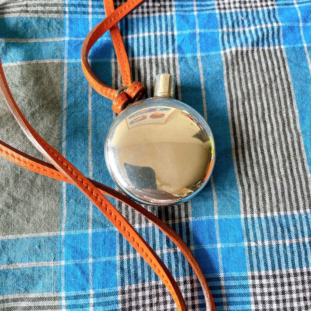 HERMÈS エルメス ヴィンテージ パフュームボトル シルバー ネックレス
