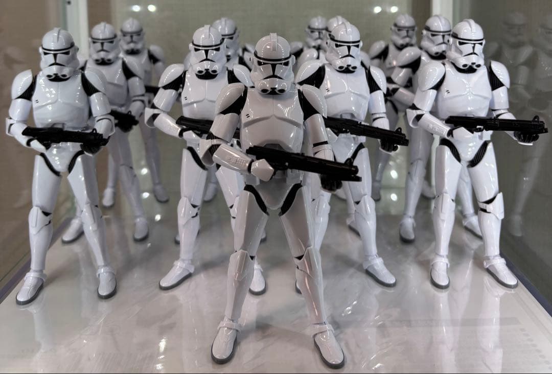 クローン軍団 13体＋ストーム部隊3体 プラモセット　（組立済）【軍団増強向け】