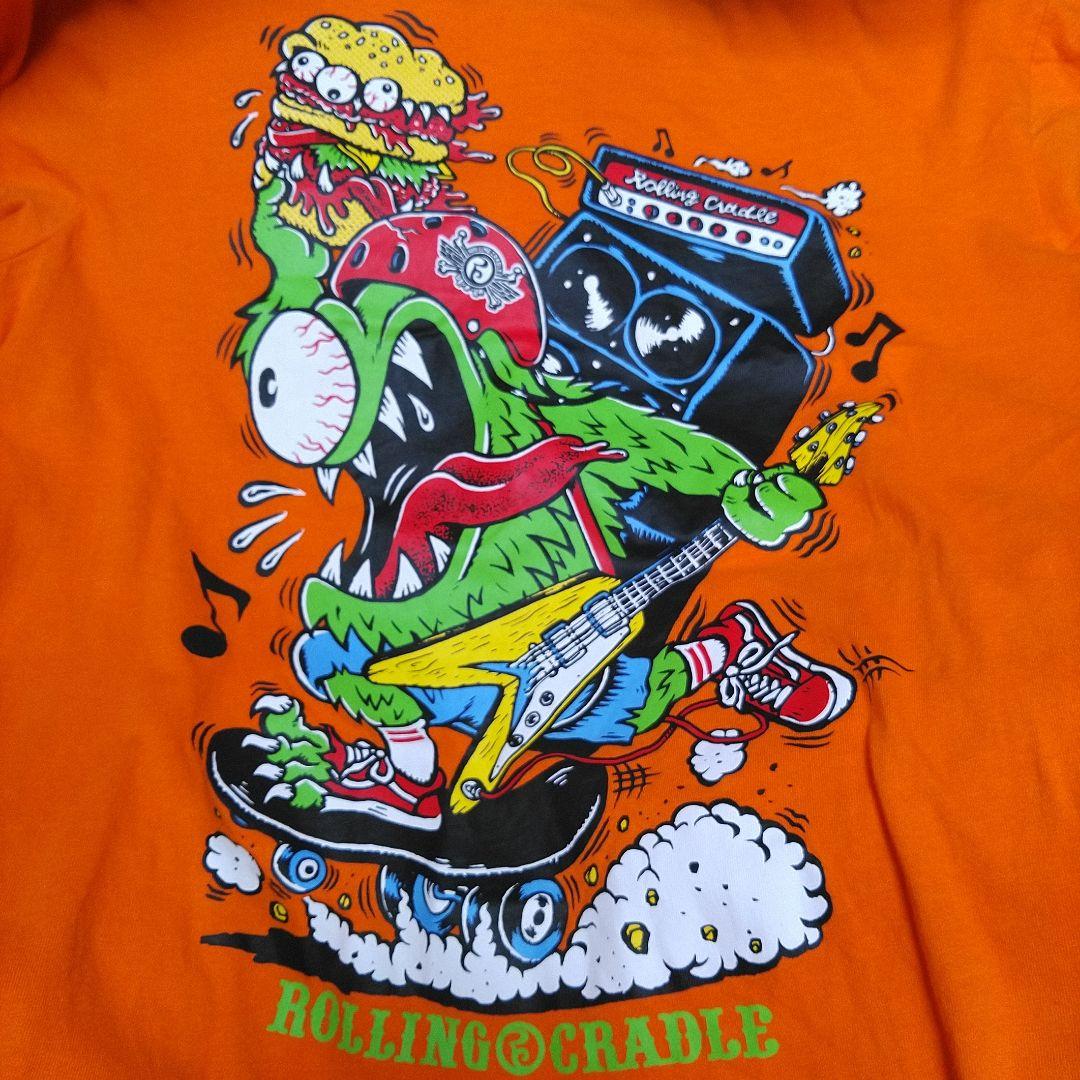 ローリングクレイドルROLLINGCRADLEロリクレ長袖TシャツLオレンジ美品