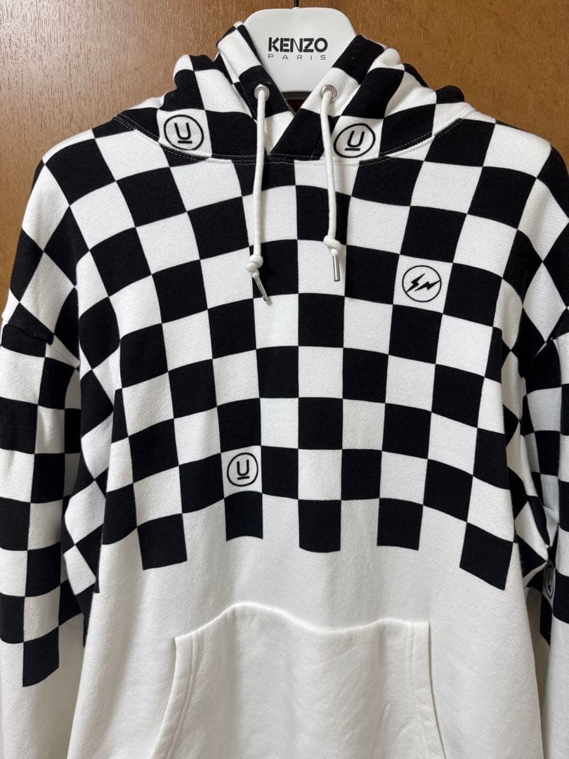 undercover fragmentチェック柄 フード付きパーカー