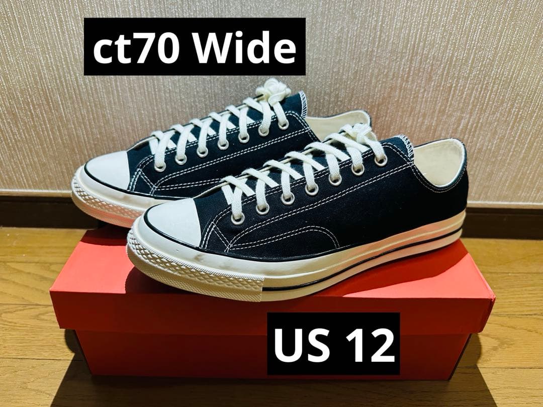 CONVERSE CT70 (WIDE) US12 中古 試着 短時間歩行済