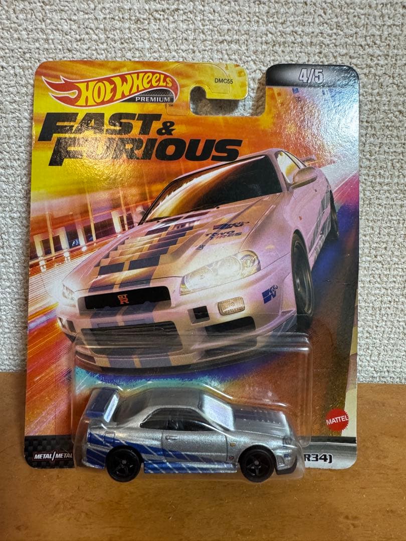 ホットウィール　ワイルドスピード　GTR34