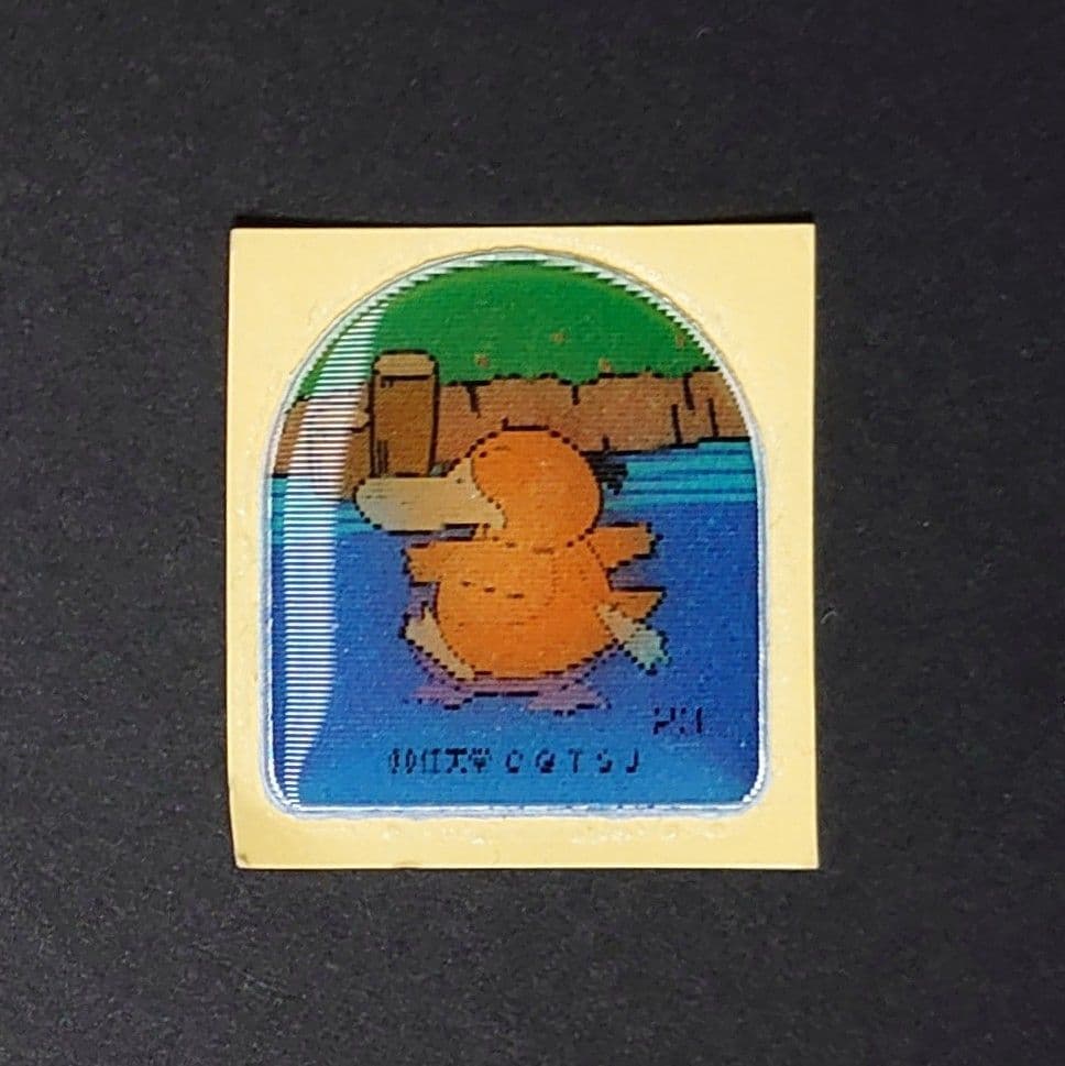 激レア！ 明治 ポケモン ぷっくりチェンジシール コダック Psyduck