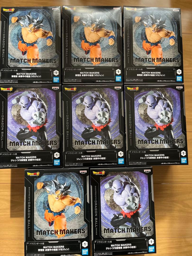 ドラゴンボール超 MATCH MAKERS ジレン 孫悟空 フィギュア8体セット