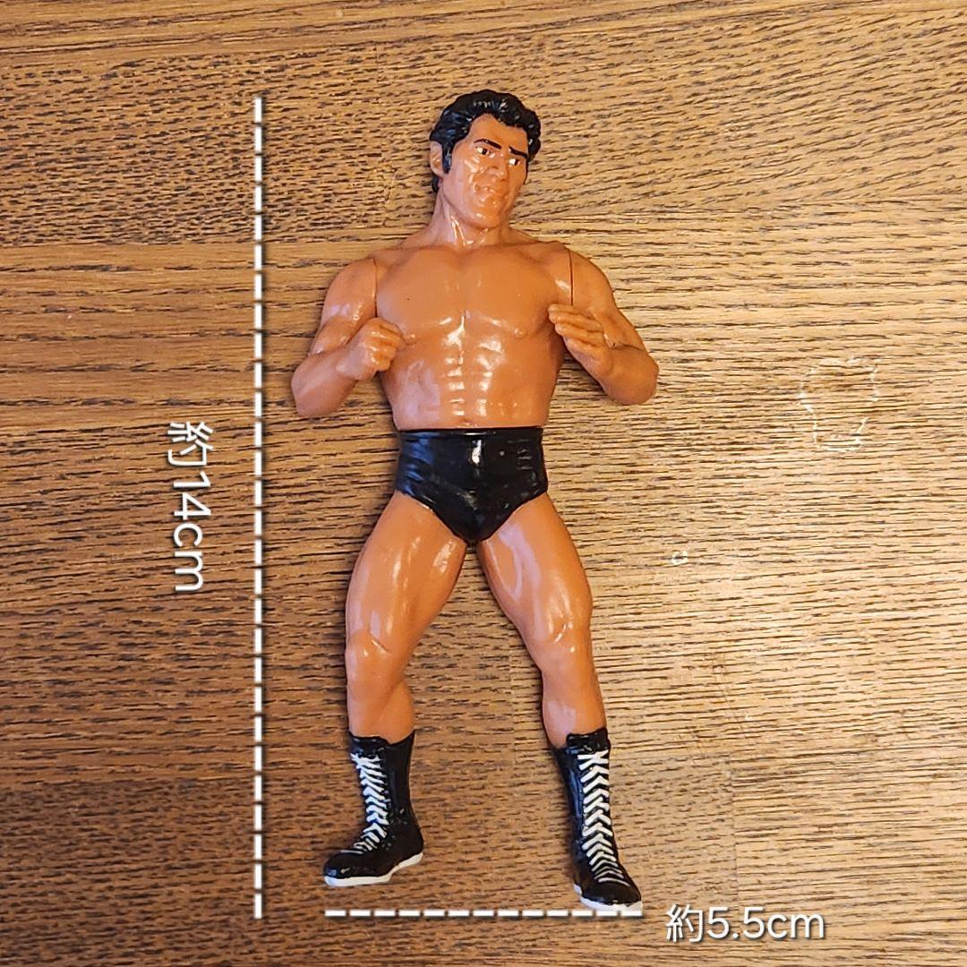激レア アントニオ猪木 フィギュア ソフビ レス 青 タオル付き 新日本