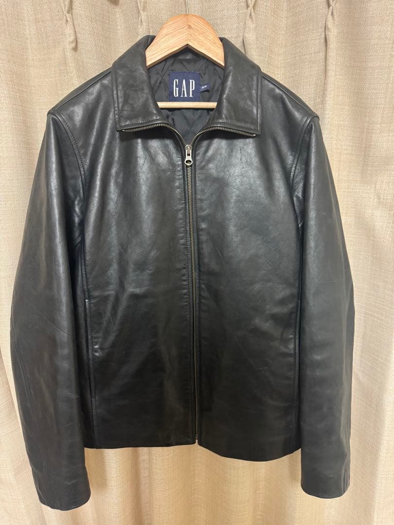 OLD GAP レザー ジャケット ブラック XS